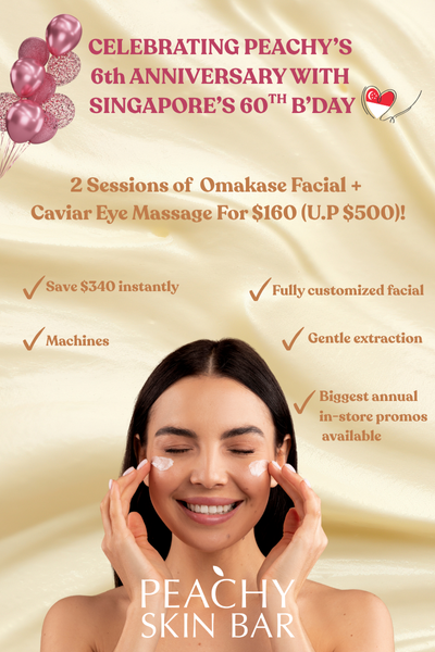 6 Anniversary Special Online Exclusive: 2 Sessions Omakase Facial + 2 Caviar Eye Massage